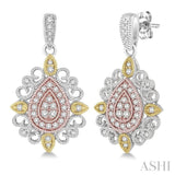 PEAR SHAPE DIAMOND EARRINGS