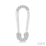DIAMOND SAFETY PIN EARRINGS