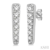 DIAMOND VERTICAL BAR EARRINGS