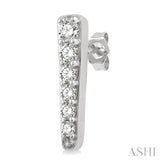 DIAMOND VERTICAL BAR EARRINGS