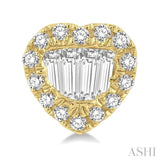 HEART SHAPE DIAMOND EARRINGS