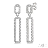 DIAMOND PAPER CLIP EARRINGS