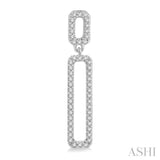 DIAMOND PAPER CLIP EARRINGS