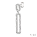 DIAMOND PAPER CLIP EARRINGS