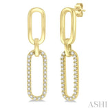 DIAMOND PAPER CLIP EARRINGS