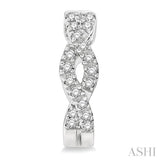 DIAMOND SWIRL HUGGIES EARRINGS