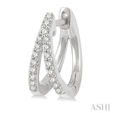 DIAMOND SPLIT HUGGIES EARRINGS