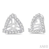 TRIANGLE SHAPE DIAMOND EARRINGS JACKET