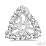 TRIANGLE SHAPE DIAMOND EARRINGS JACKET