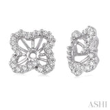 FLOWER SHAPE DIAMOND EARRINGS JACKET