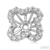 FLOWER SHAPE DIAMOND EARRINGS JACKET