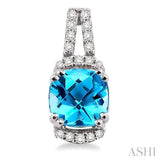 GEMSTONE & DIAMOND EARRINGS