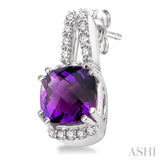 GEMSTONE & DIAMOND EARRINGS