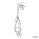 SILVER INFINITY DIAMOND EARRINGS