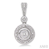 SILVER DIAMOND EARRINGS