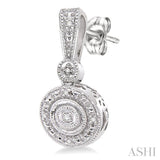 SILVER DIAMOND EARRINGS