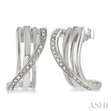 SILVER DIAMOND EARRINGS