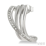 SILVER DIAMOND EARRINGS