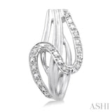 SILVER DIAMOND EARRINGS