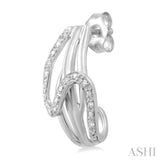 SILVER DIAMOND EARRINGS
