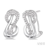 SILVER DIAMOND EARRINGS