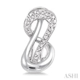 SILVER DIAMOND EARRINGS