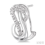 SILVER DIAMOND EARRINGS