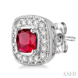 GEMSTONE & DIAMOND EARRINGS