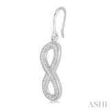 SILVER INFINITY DIAMOND EARRINGS