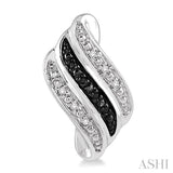 SILVER DIAMOND EARRINGS