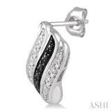 SILVER DIAMOND EARRINGS