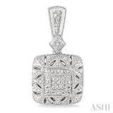 SILVER DIAMOND EARRINGS