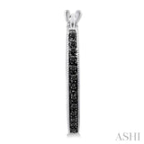 SILVER DIAMOND EARRINGS