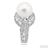 SILVER GEMSTONE & DIAMOND EARRINGS