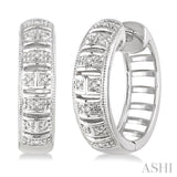 SILVER DIAMOND EARRINGS