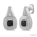 SILVER DIAMOND EARRINGS