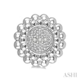 SILVER DIAMOND EARRINGS