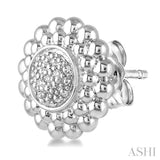SILVER DIAMOND EARRINGS