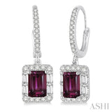 GEMSTONE & DIAMOND EARRINGS