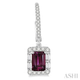 GEMSTONE & DIAMOND EARRINGS