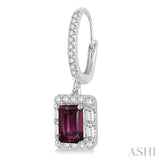 GEMSTONE & DIAMOND EARRINGS