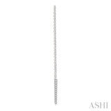 TAPERED THREADER DIAMOND EARRINGS