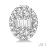 OVAL SHAPE DIAMOND EARRINGS