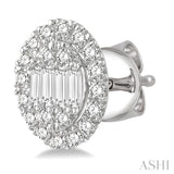 OVAL SHAPE DIAMOND EARRINGS
