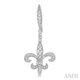 DIAMOND FLEUR DE LIS EARRINGS