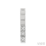 DIAMOND BAR EARRINGS