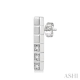 DIAMOND BAR EARRINGS