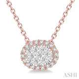 OVAL SHAPE LOVEBRIGHT DIAMOND NECKLACE