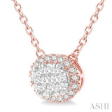 OVAL SHAPE LOVEBRIGHT DIAMOND NECKLACE