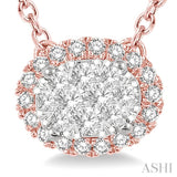 OVAL SHAPE LOVEBRIGHT DIAMOND NECKLACE